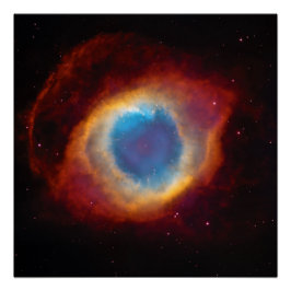 Póster Nebulosa Hélice ou Vista NGC 7293 com HST