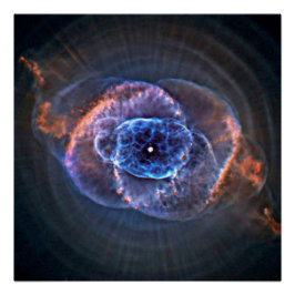 Póster Nebulosa Olho de Gato (NGC 6543) Bolha Esférica