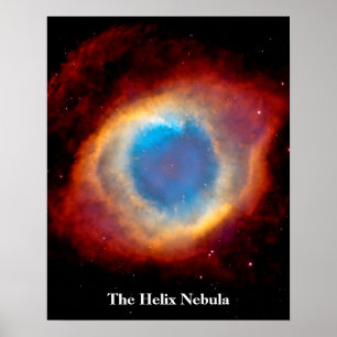 Póster Nebulosa planetária NGC 7293 da hélice - olho do