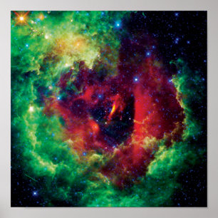 Póster Nebulosa Roseta Foto Espacial da NASA