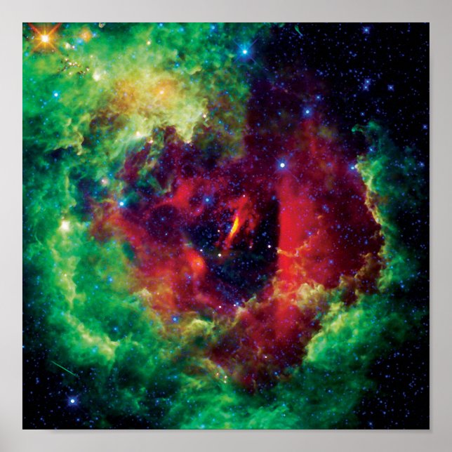Póster Nebulosa Roseta Foto Espacial da NASA (Frente)