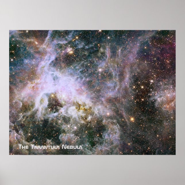Póster Nebulosa Tarantula - Quadro 4 Com Título (Frente)
