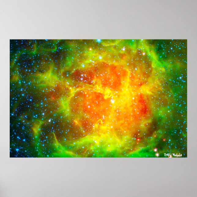 Poster Nebulosa Trifid (Frente)