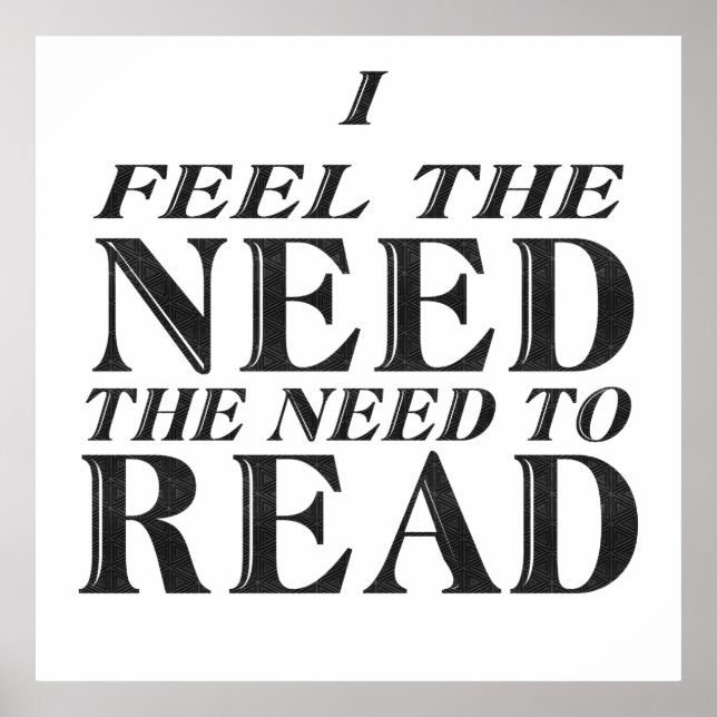 Póster Necessidade de leitura (Frente)