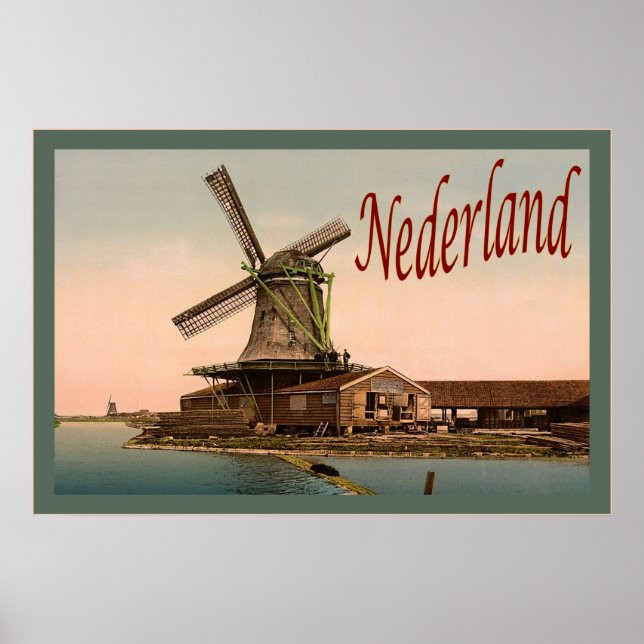 Póster Nederland ~ Viagens vintage (Frente)