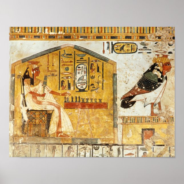 Poster Nefertari jogando senet (Frente)