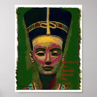 Póster Nefertiti.a linda mulher chegou