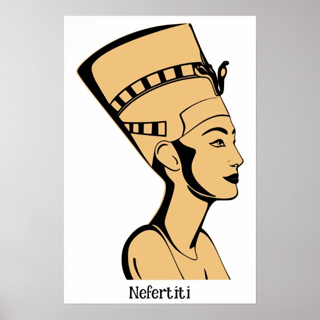 Poster Nefertiti Bust retrato da rainha egípcia (Frente)