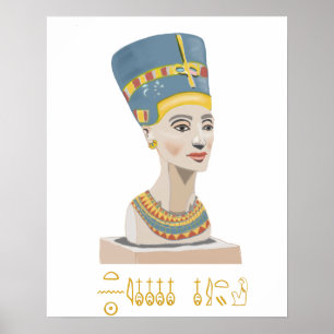 Poster Nefertiti e Cartouche 1