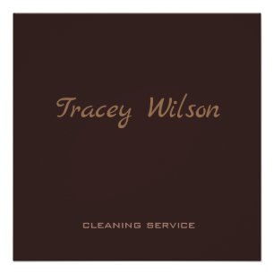 Póster Negócio simples castanho