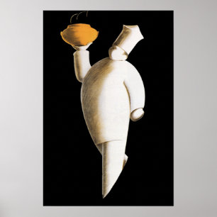 Poster Negócios Vintage, Chef de Cozinha de Restaurante A