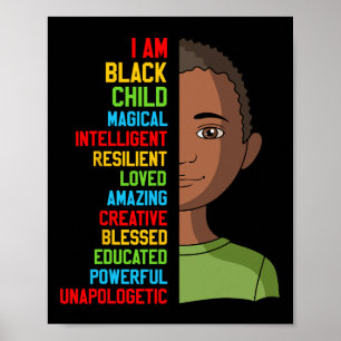 Poster Negra História S Crianças Im Criança Negra Menino