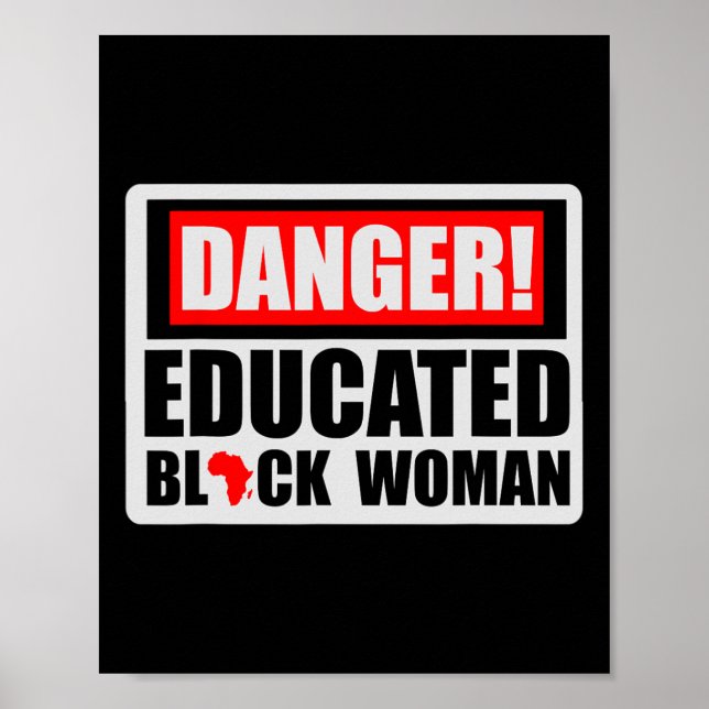 Poster Negra Negra História Negra, Educada, Blm Blac (Frente)