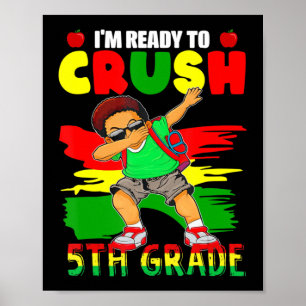 Poster Negra Negra Negra Nadando de Volta à Escola