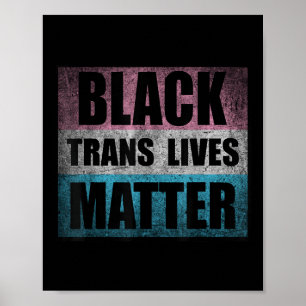 Poster Negra Transgênero Vive Activismo de Consciência Tr