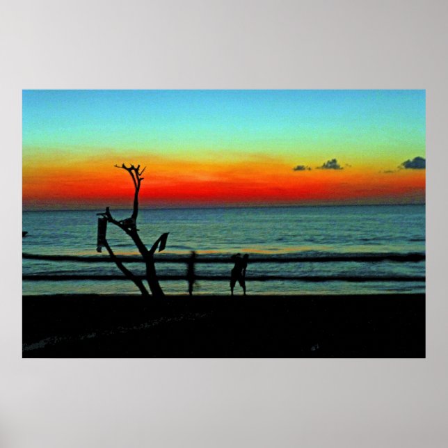 Poster Negril Beach Sunset (Frente)