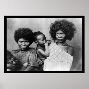 Póster Negrito Women Filipinas 1898