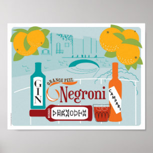 Poster Negroni Citrus Cocktail