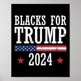 Poster Negros Para A Eleição Presidencial De Trump 2024