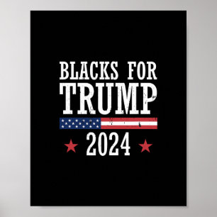 Poster Negros Para Eleição Presidencial Trump Republicano