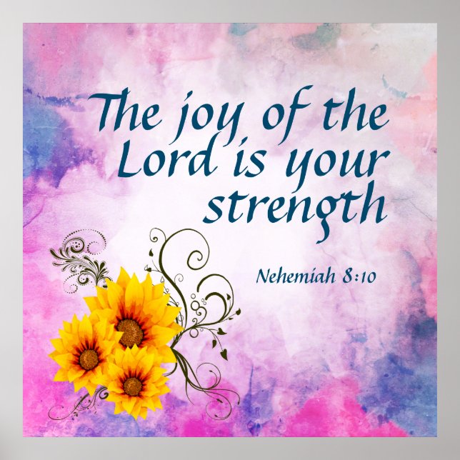 Poster Nehemiah 8:10 (Frente)