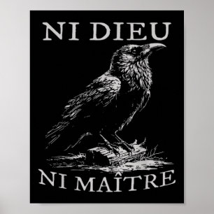 Poster Nem Deus Nem Mestre Anti-autoritário Sem Rei