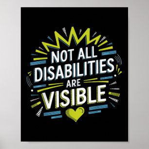 Poster Nem todas as deficiências são visíveis legal defic