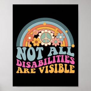 Poster Nem Todas As Deficiências São Visíveis Ocultas Inv