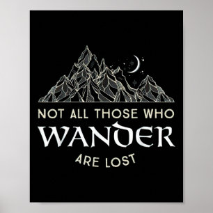 Poster Nem Todos Que Vagam Estão Perdidos Divertido Para 