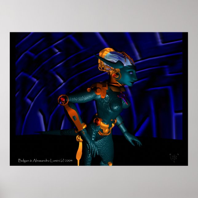 Poster NEMES / HYPER ANDROID, Ficção Científica (Frente)