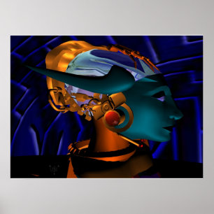 Póster NEMES / HYPER ANDROID RETRATO, Ficção Científica