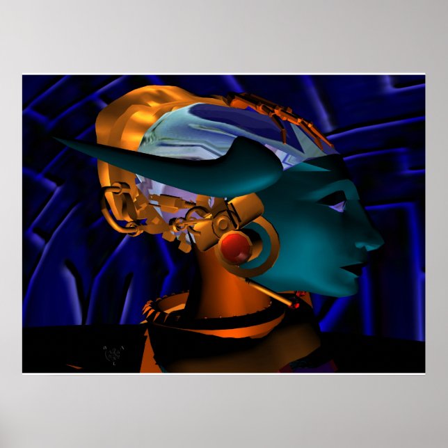 Póster NEMES / HYPER ANDROID RETRATO, Ficção Científica (Frente)