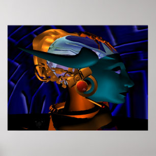 Póster NEMES / HYPER ANDROID RETRATO, Ficção Científica