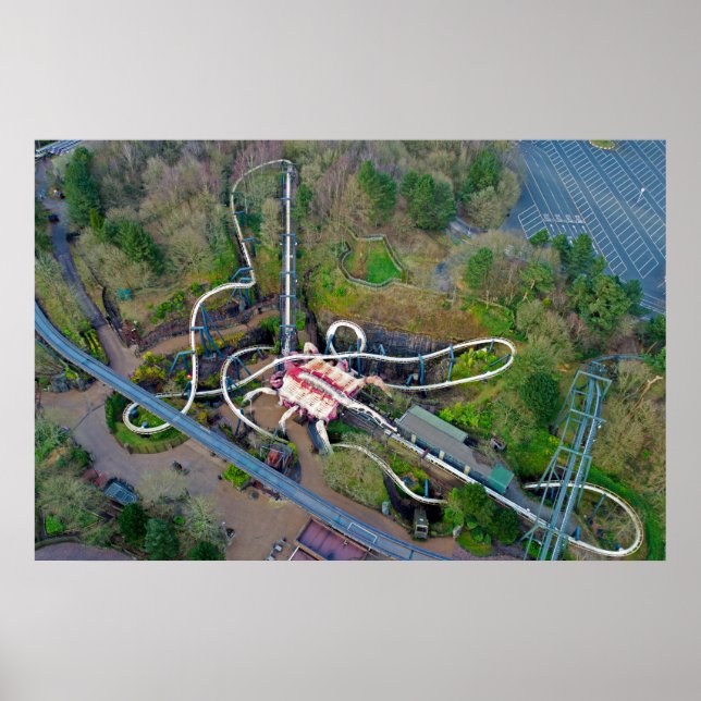 Poster Nemesis Drone | Alton Towers Resort (Frente)