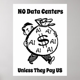 Poster Nenhum Centro de Dados a Menos que Nos Paguem