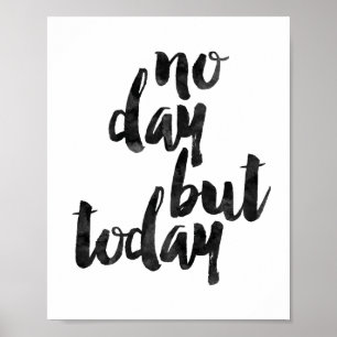 Póster Nenhum dia mas hoje