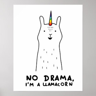 Poster Nenhum drama eu sou um Llamacorn