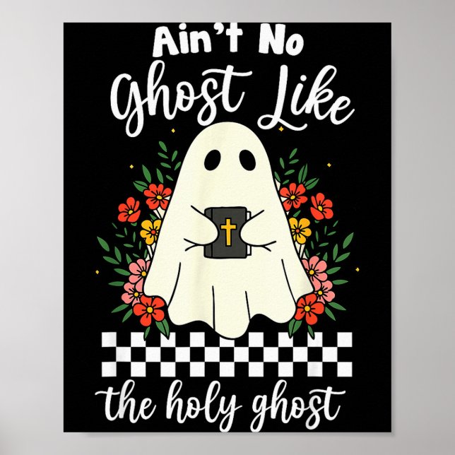 Poster Nenhum Fantasma Como O Espírito Santo Jesus Cristã (Frente)