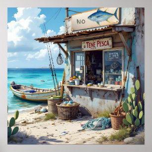 Poster Nenhum peixe hoje bonaire