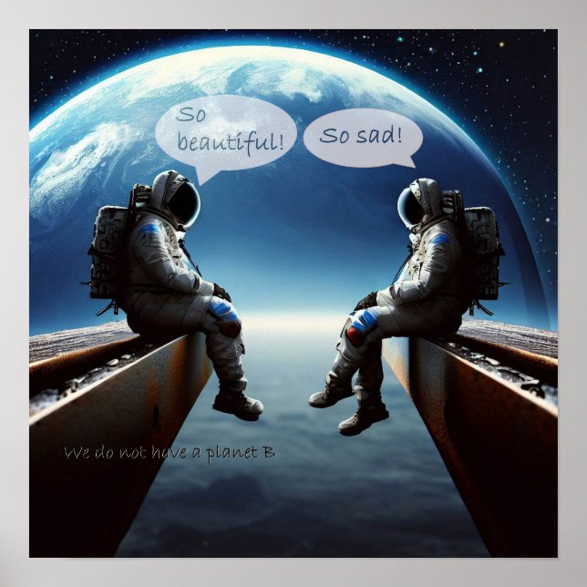 Poster Nenhum planeta B (Frente)