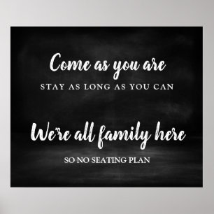 Poster Nenhum plano de assento Sinal de casamento