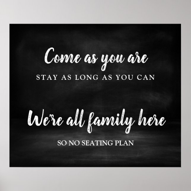 Poster Nenhum plano de assento Sinal de casamento (Frente)