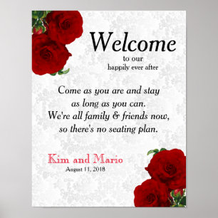 Poster Nenhum plano do assento - casamento cor-de-rosa