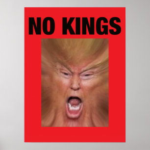 Poster NENHUM REI Derrube Trump