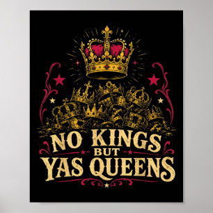 Poster Nenhum rei, mas yas rainhas aliado do orgulho lgbt