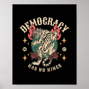 Poster Nenhum Rei Na América Anti Trump Feminista Lgbt Mu