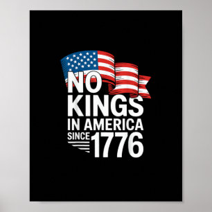 Poster Nenhum Rei na América desde 1766 Protesto Criativo