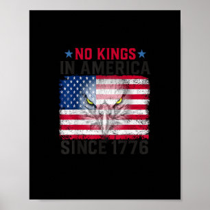 Poster Nenhum Rei na América Desde 1776 Liberdade Criativ