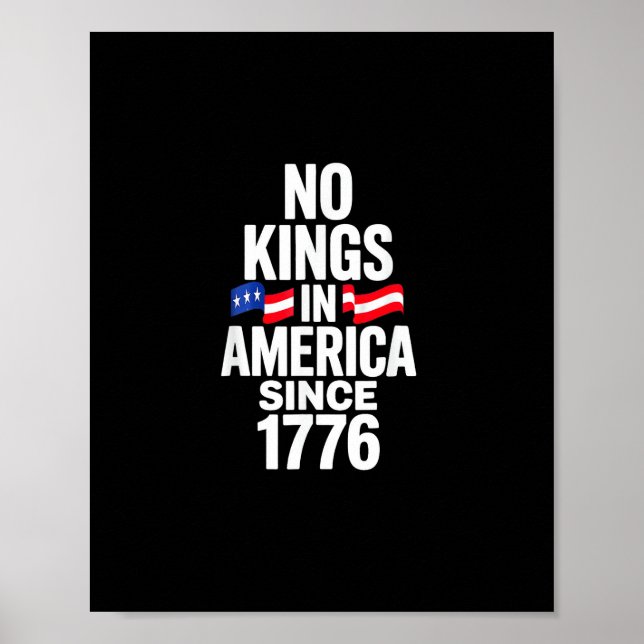 Poster Nenhum Rei na América desde 1776 Simples Clássico (Frente)