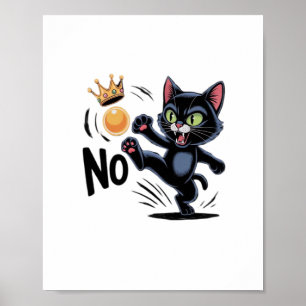 Poster Nenhum Rei na América Essencial Minimal Limpo